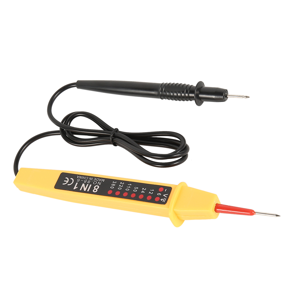 8 IN 1 ACDC 6-380V Car Voltage Test Pen Polarity Current Tester Detector